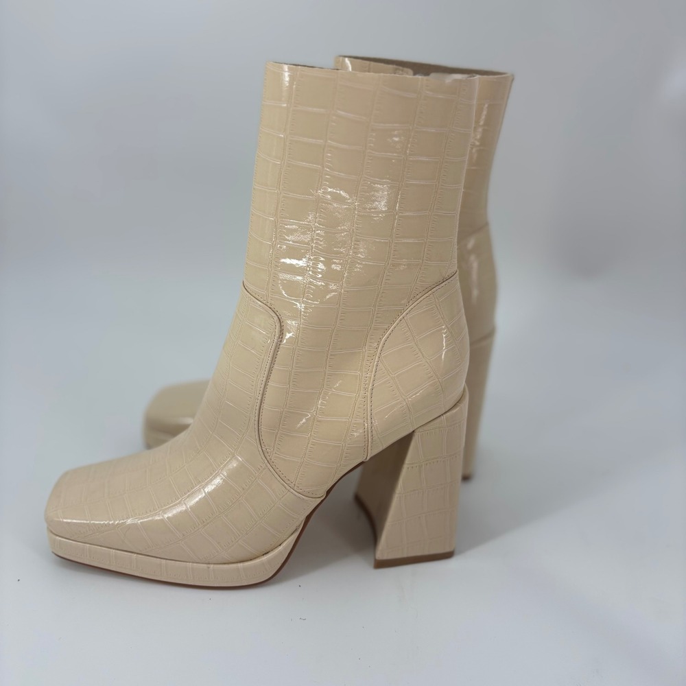 Platform ultra high heel boots women's size 9 indie sleaze maximalist rave party